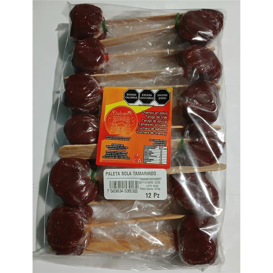 Producto - PALETA BOLA TAMARINDO 12 PZS