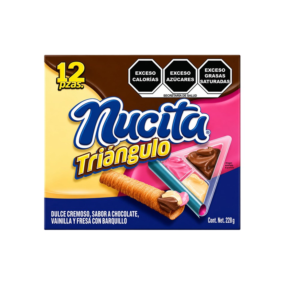 Producto - CHOCOLATE NUCITA TRIANGULO 12 PZS