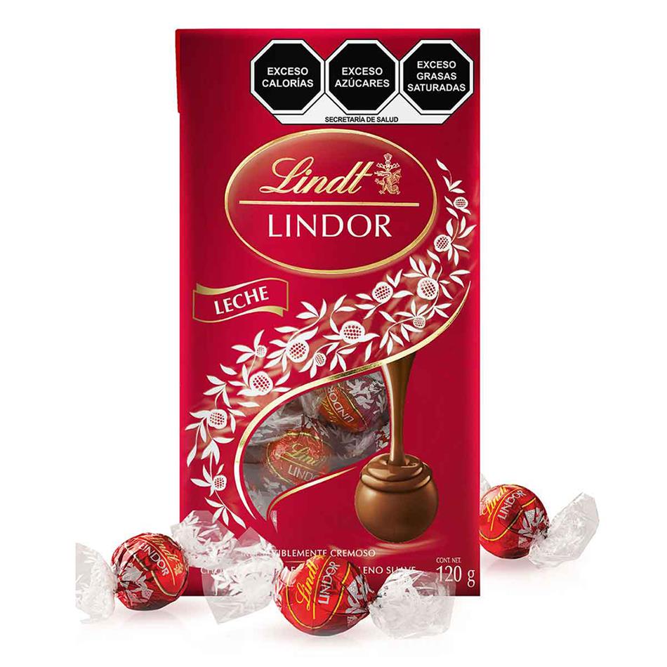 CHOCOLATE LINDOR BOLSA LECHE 120 GRS