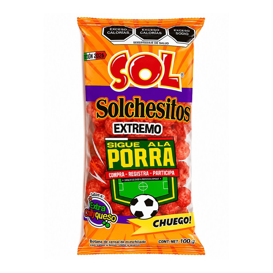 Producto - CHETO SOLCHESITOS EXTREMO 100 GRS