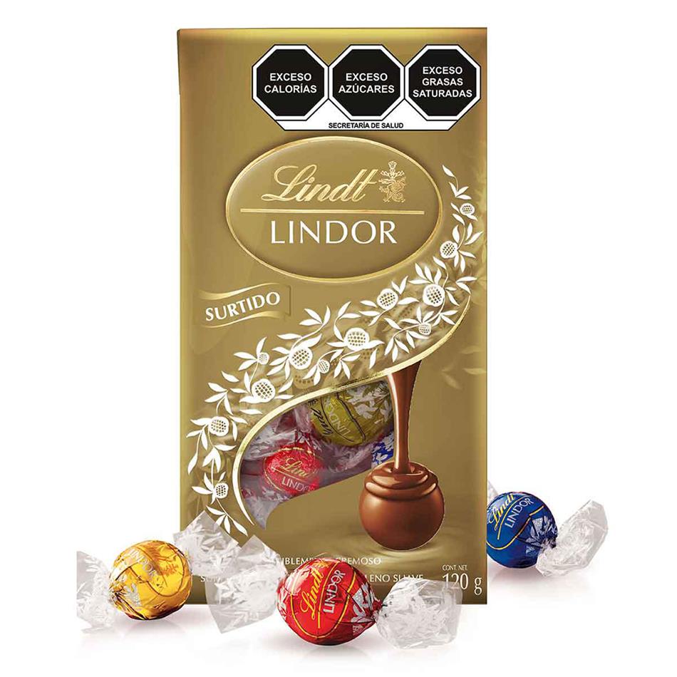 CHOCOLATE LINDOR BOLSA SURTIDO 120 GRS