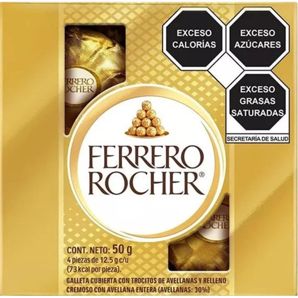 Producto - CHOCOLATE FERRERO ROCHER 4 PZS.