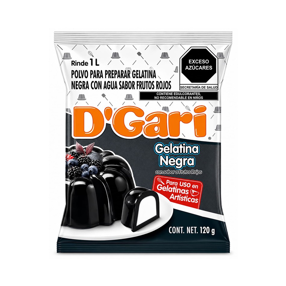 Producto - GELATINA FRUTOS ROJOS (NEGRA) 1 LTO