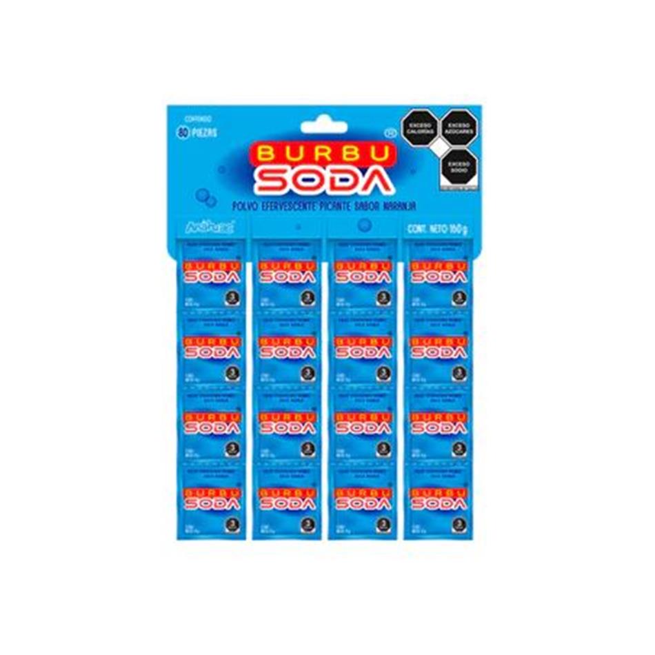 BURBUSODA CHICA SOLAPA 80 PZS.