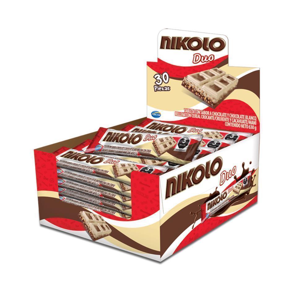 CHOCOLATE NIKOLO MARMOLEADO 30 PZS