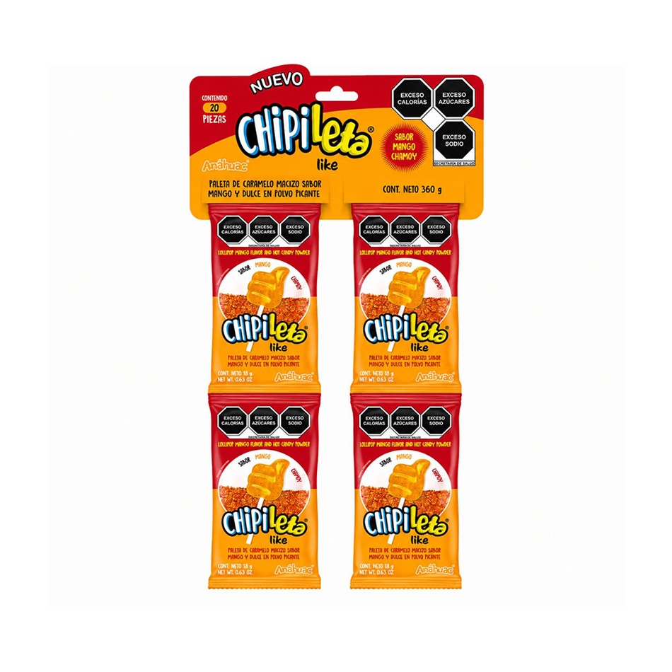 PALETA LIKE MANGO CHAMOY 20 PZS