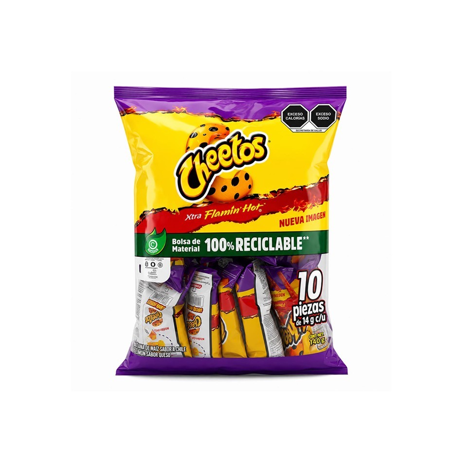 Producto - CHEETOS FLAMIN´ HOT 10 PZS