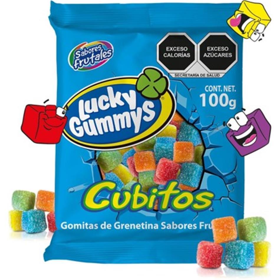 Producto - GOMA LUCKY CUBITOS 96 GRS