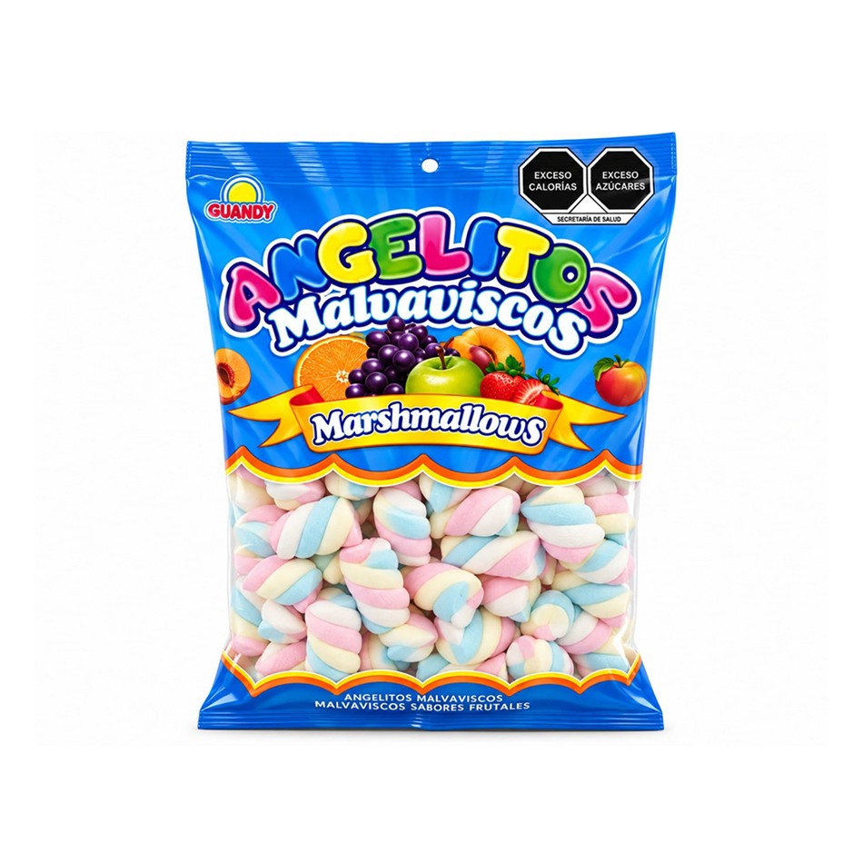 BOMBON ANGELITOS TWISTER FRUTAS 500 GR