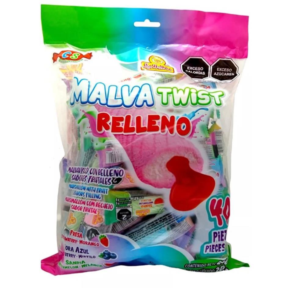 Producto - MALVAVISCO RELLENO TWIST 40 PZS