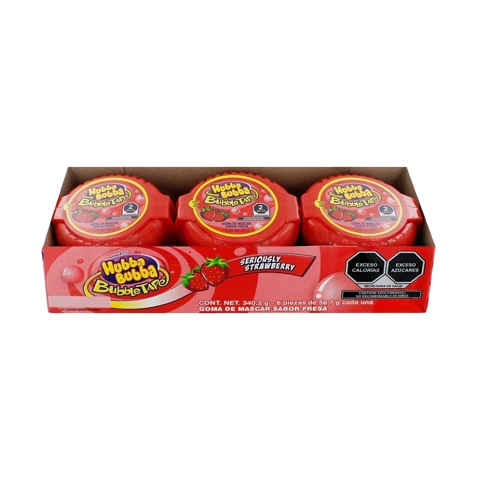 Producto - CHICLE HUBBA BUBBA FRESA 6 PZS