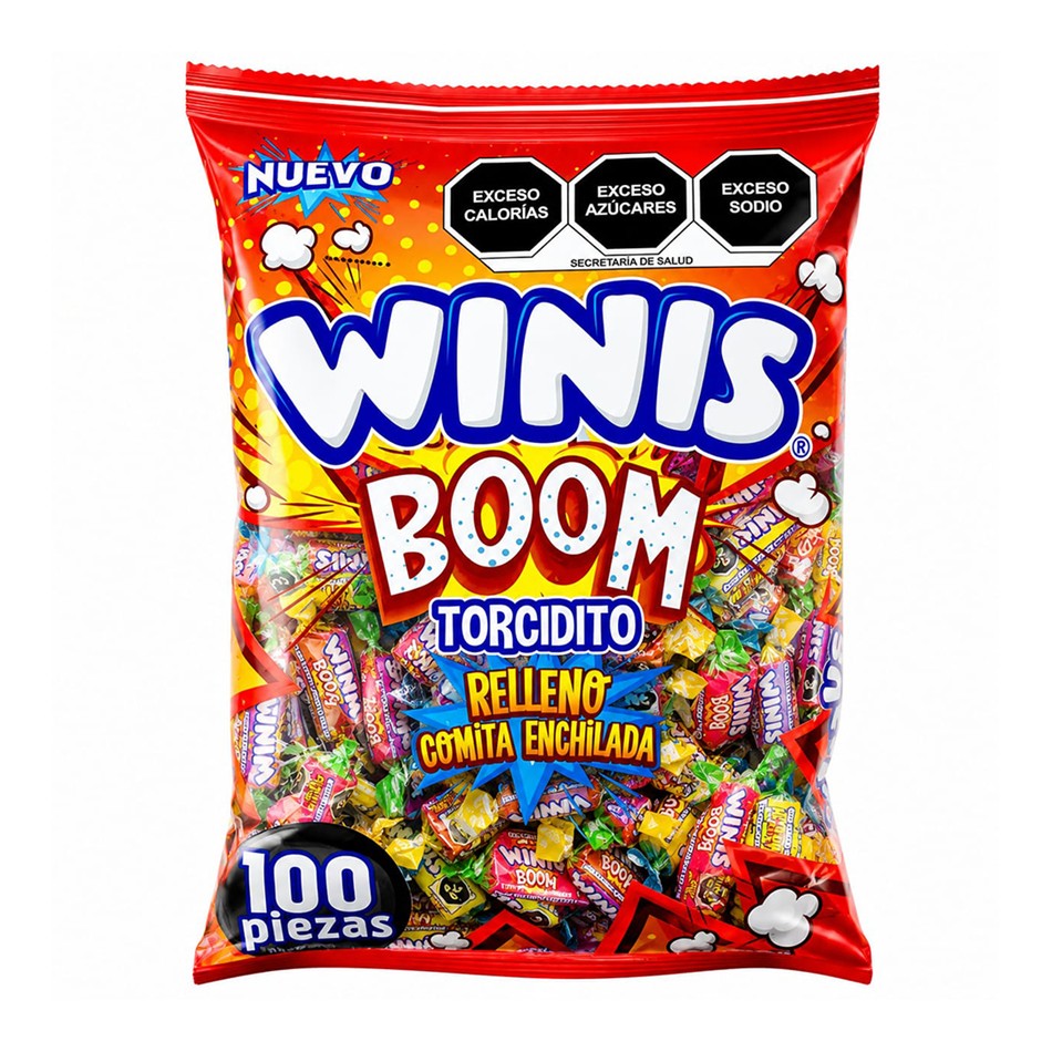 Producto - WINIS BOOM DOBLE TORCIDO 100 PZS