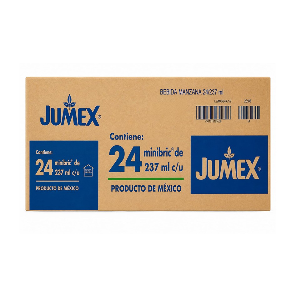 Producto - JUMEX MINIBRIK MANZANA 24/237 ML