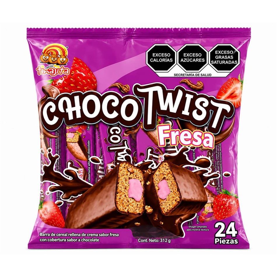 CHOCOLATE TWIST FRESA 24 PZS