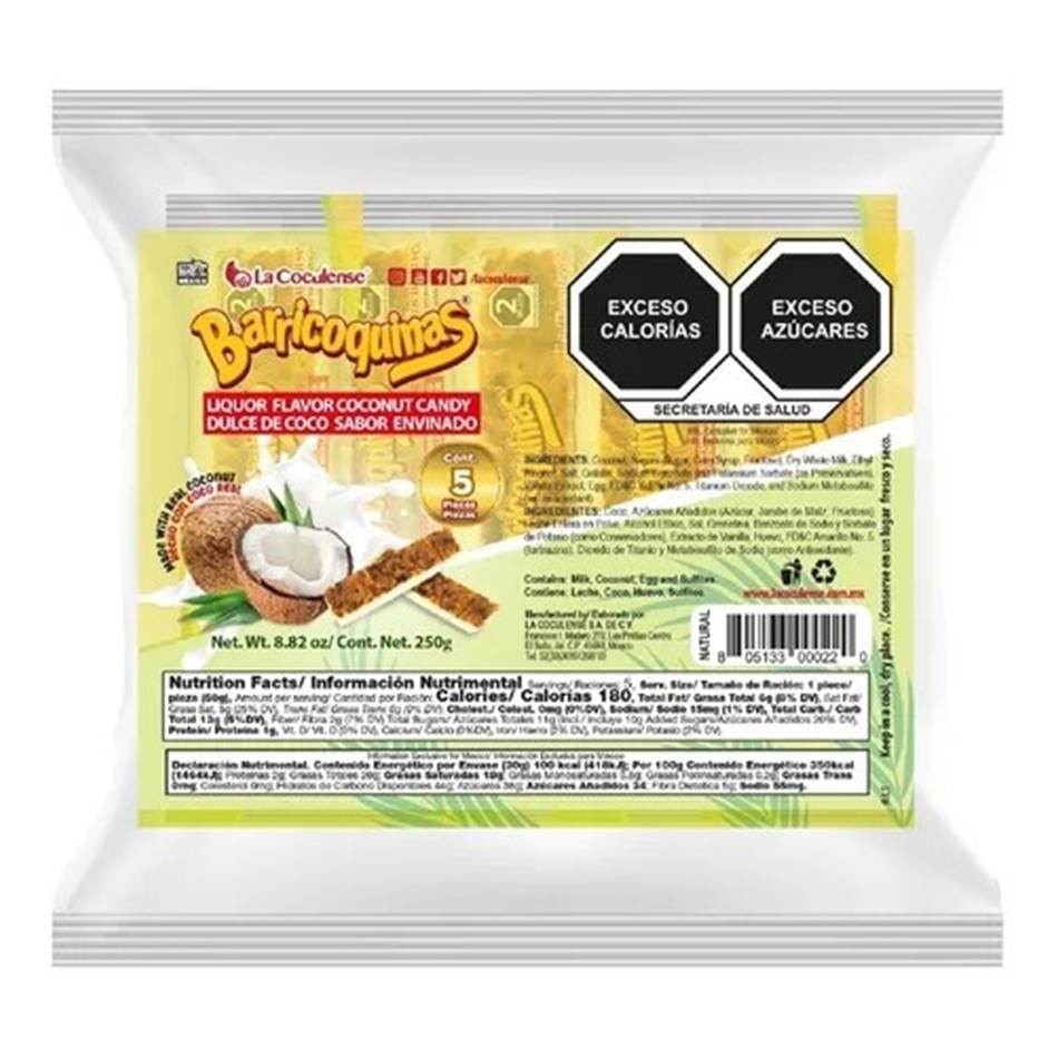 Producto - BARRICOQUINAS ENVINADAS NATURAL 5 PZS