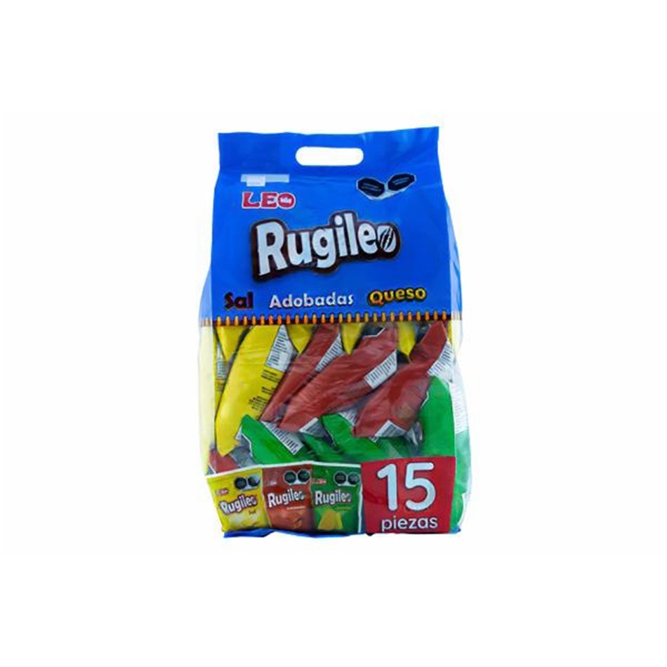 BOTANAS RUGILEO PAPAS MIX 15 PACK 20 GR