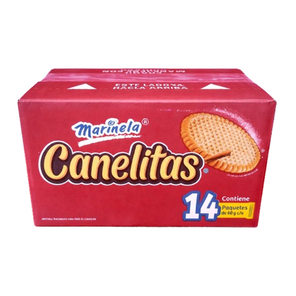GALLETA CANELITAS 14 PAQ 60 GR