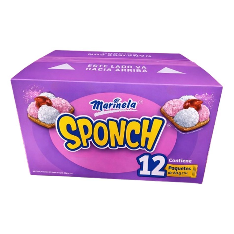 Producto - GALLETA SPONCH 12 PAQ 60 GR