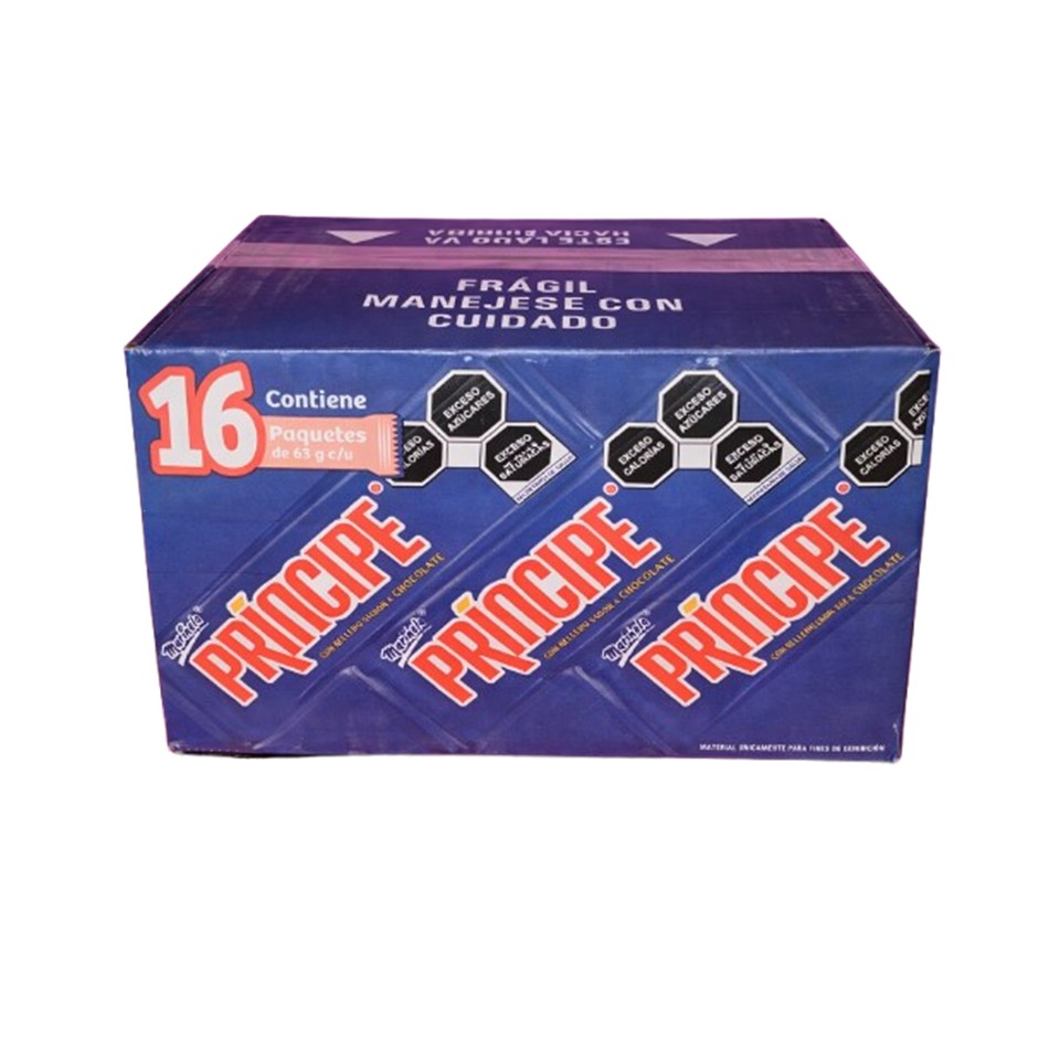 Producto - GALLETA PRINCIPE CHOCOLATE 16 PAQ 63 GR