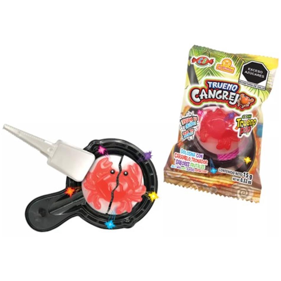 Producto - CARAMELO TRUENO CANGREJO 24 PZS