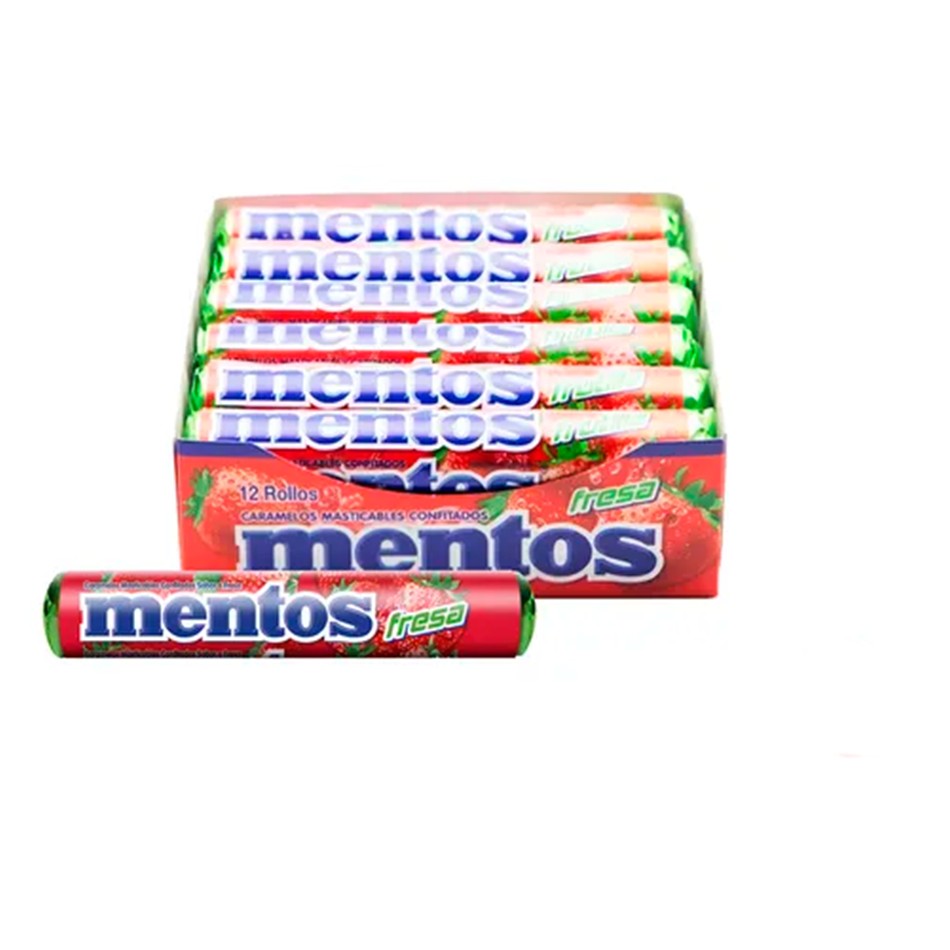 MENTOS ROLL FRESA 12 PZS