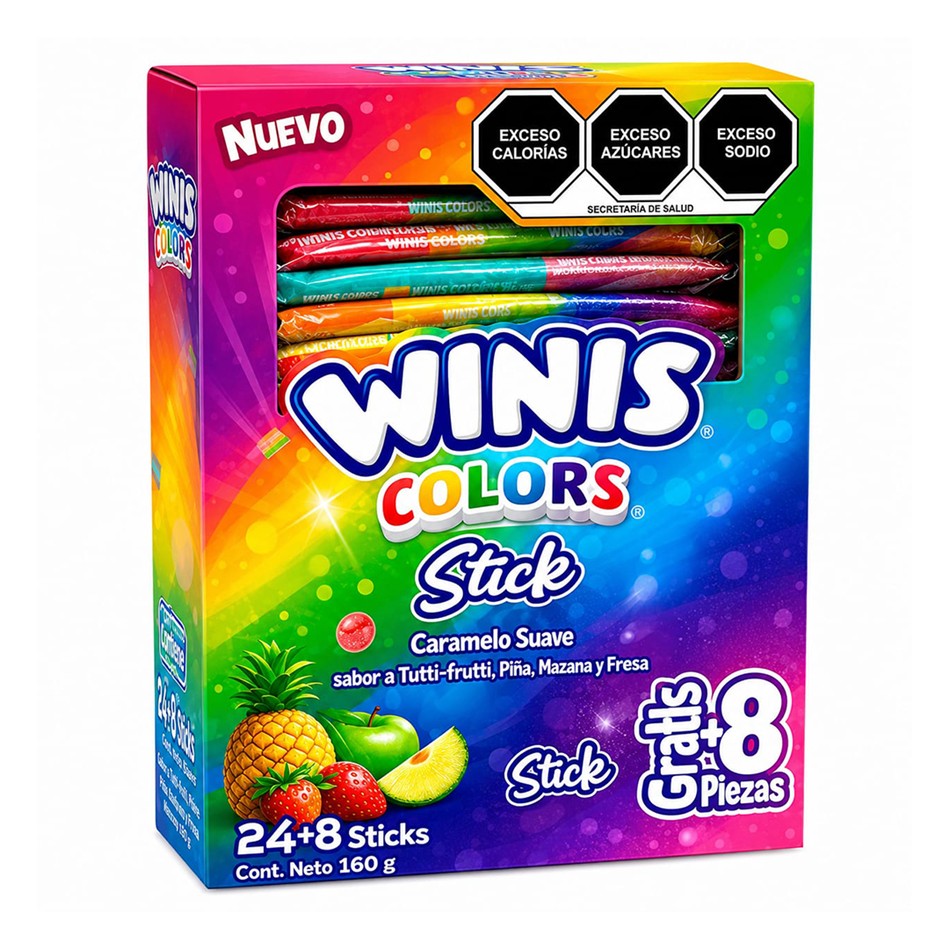 WINIS COLORS STICK 24+8 PZS