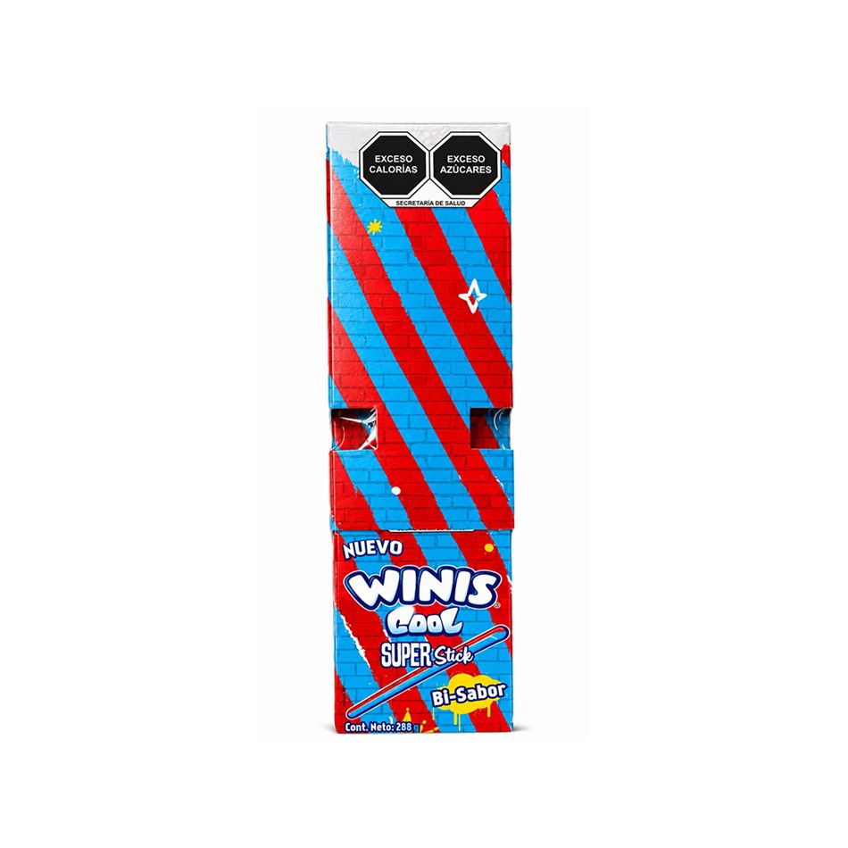 Producto - CARAMELO WINIS COOL SUPER STICK 16 PZS