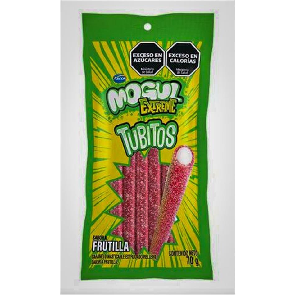 Producto - TUBITOS MOGUL EXTREME FRESA 70 GRS.