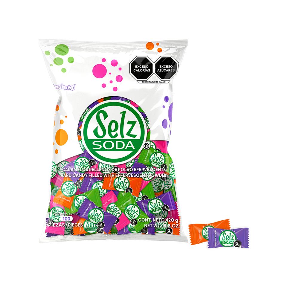 Producto - CARAMELO SELZ SODA SABORES 100 PZS