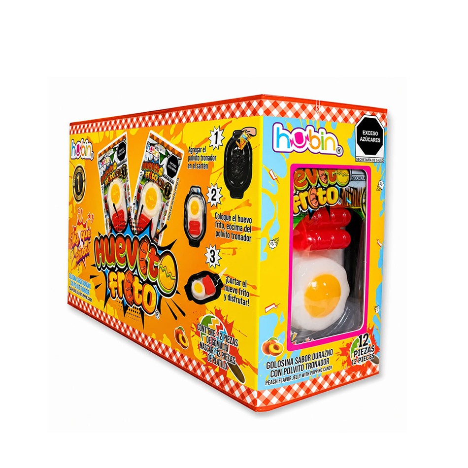 Producto - GOMA HUEVITO FRITO 12 PZS