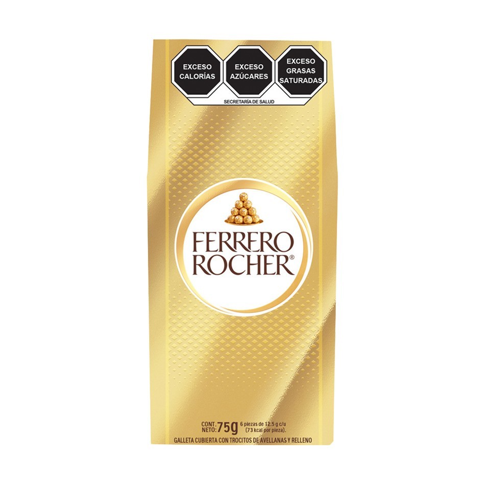 CHOCOLATE FERRERO ROCHER 6 PZS