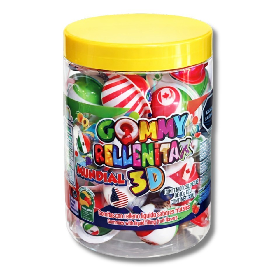 GUMMY RELLENITAX MUNDIAL 3D 30 PZ