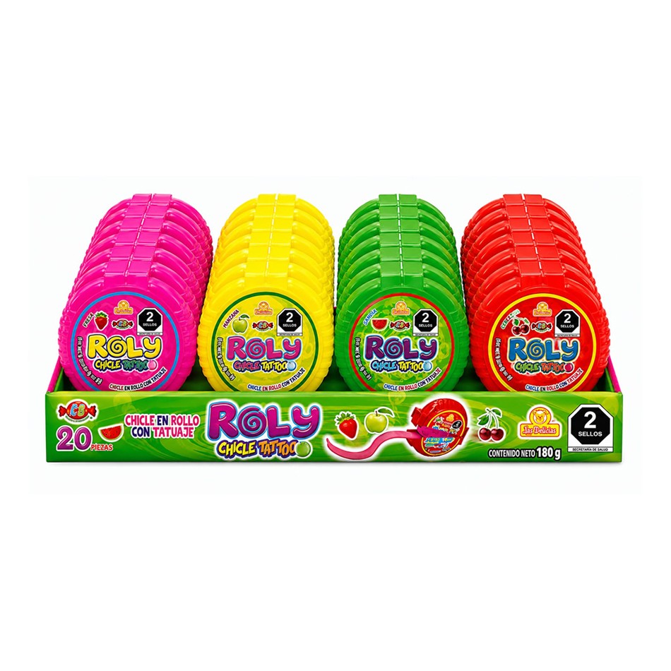 CHICLE ROLY TATTO 20 PZS