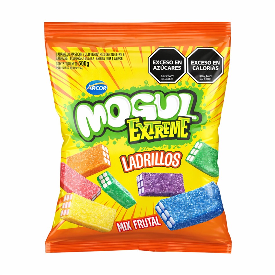 Producto - GOMA LADRILLOS EXTREME FRUTAL 500 GR