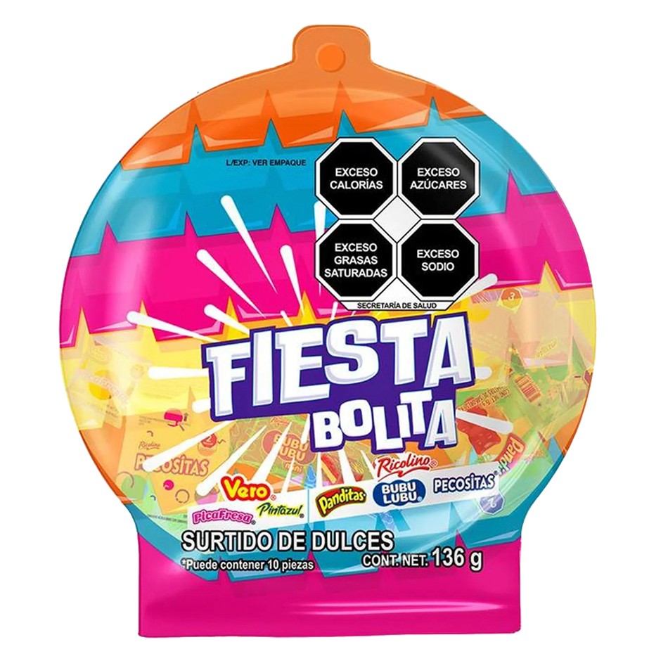 FIESTA BOLITA RICOLINO 136 GRS
