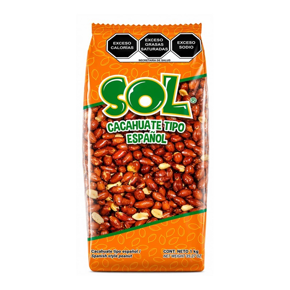 Producto - CACAHUATE ESPAÑOL SOL 1 KG