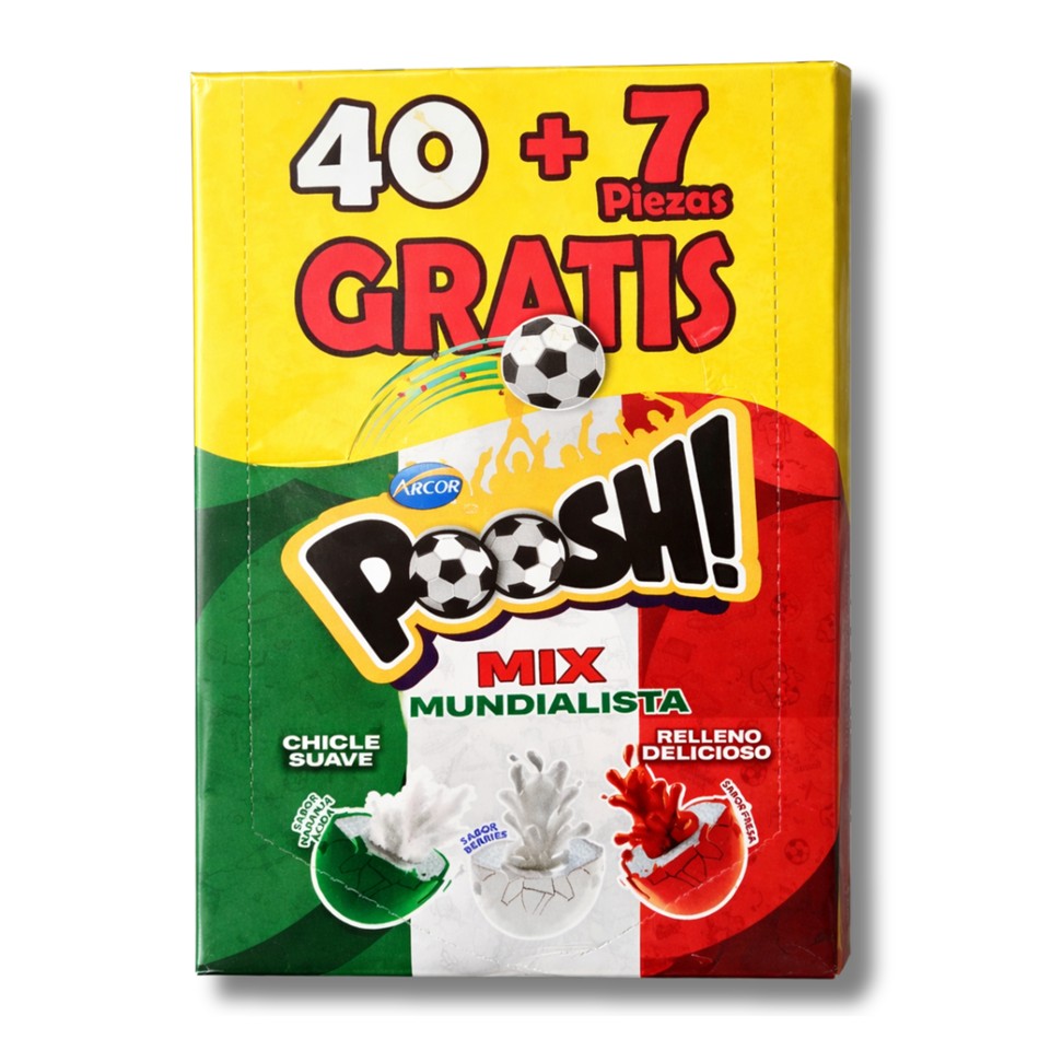 Producto - CHICLE POOSH MUNDIALISTA 40 PZS