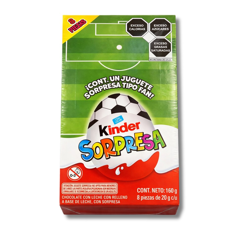 Producto - CHOCOLATE HUEVITO KINDER MUNDIAL 8 PZS