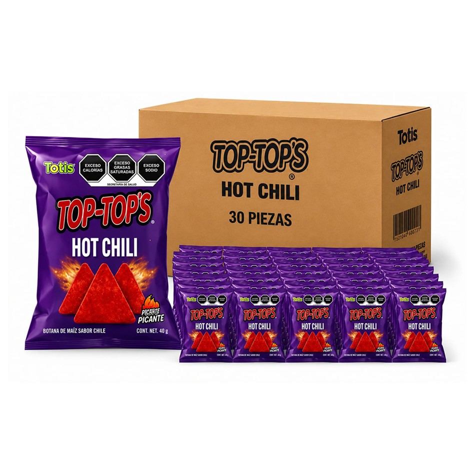 TOP-TOP´S HOT CHILI 30 PZS/40 GRS