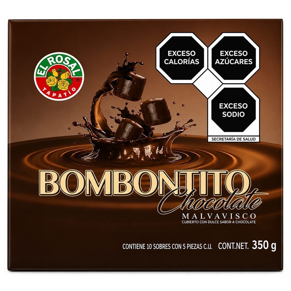 BOMBONTITO C/CHOCOLATE 50 PZS