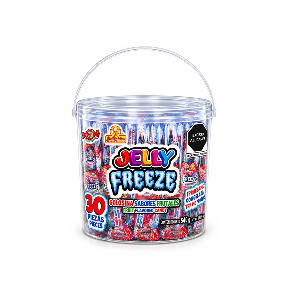 Producto - JELLY FREEZE FRUTALES 20 GRS 30 PZS