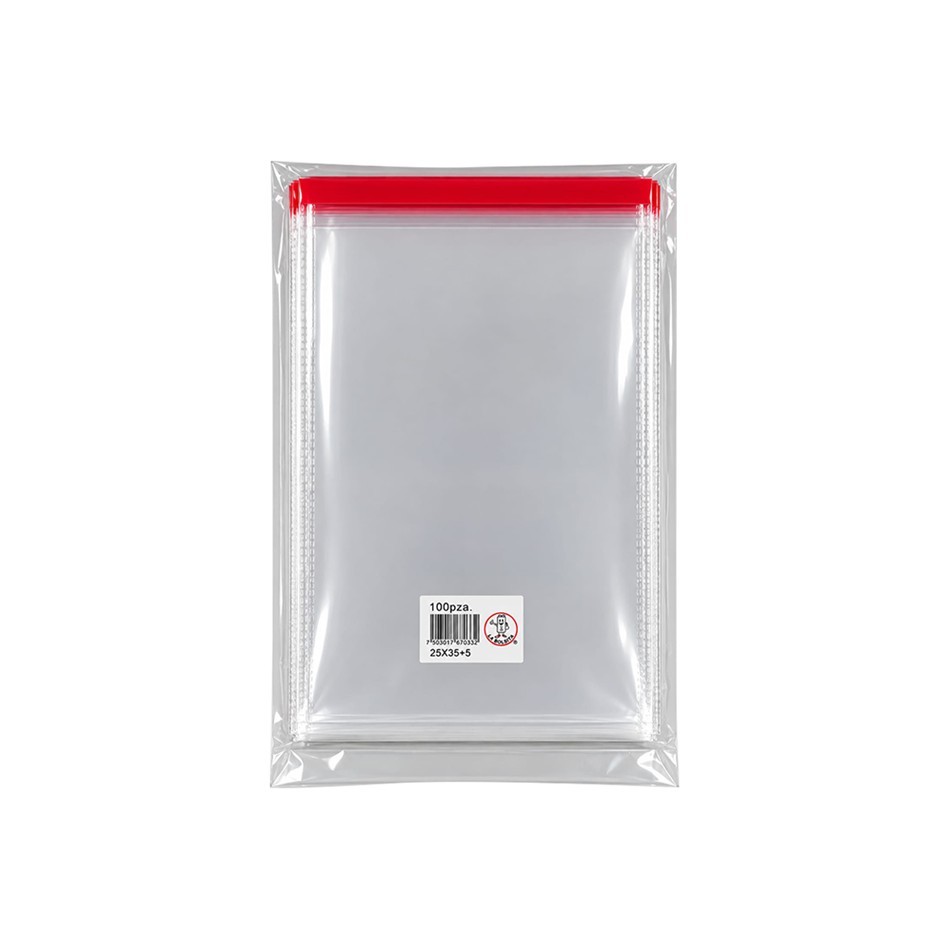 Producto - BOLSA CELOFAN ADHESIVO 25X35+5 100 PZS