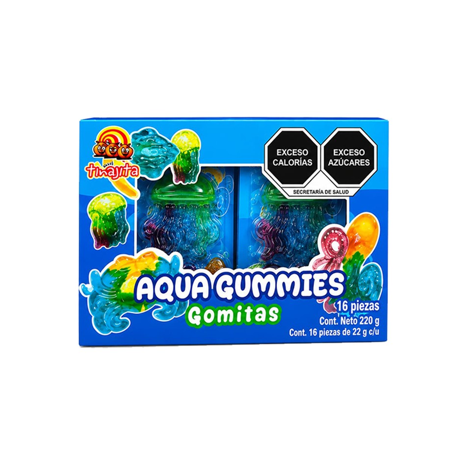 Producto - GOMA AQUA GUMMIES 16 PZS