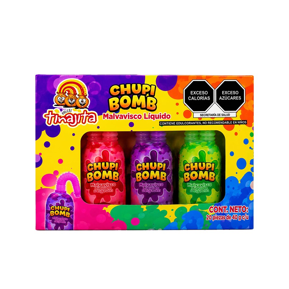 CARAMELO LIQUIDO CHUPY BOMB 20 PZS