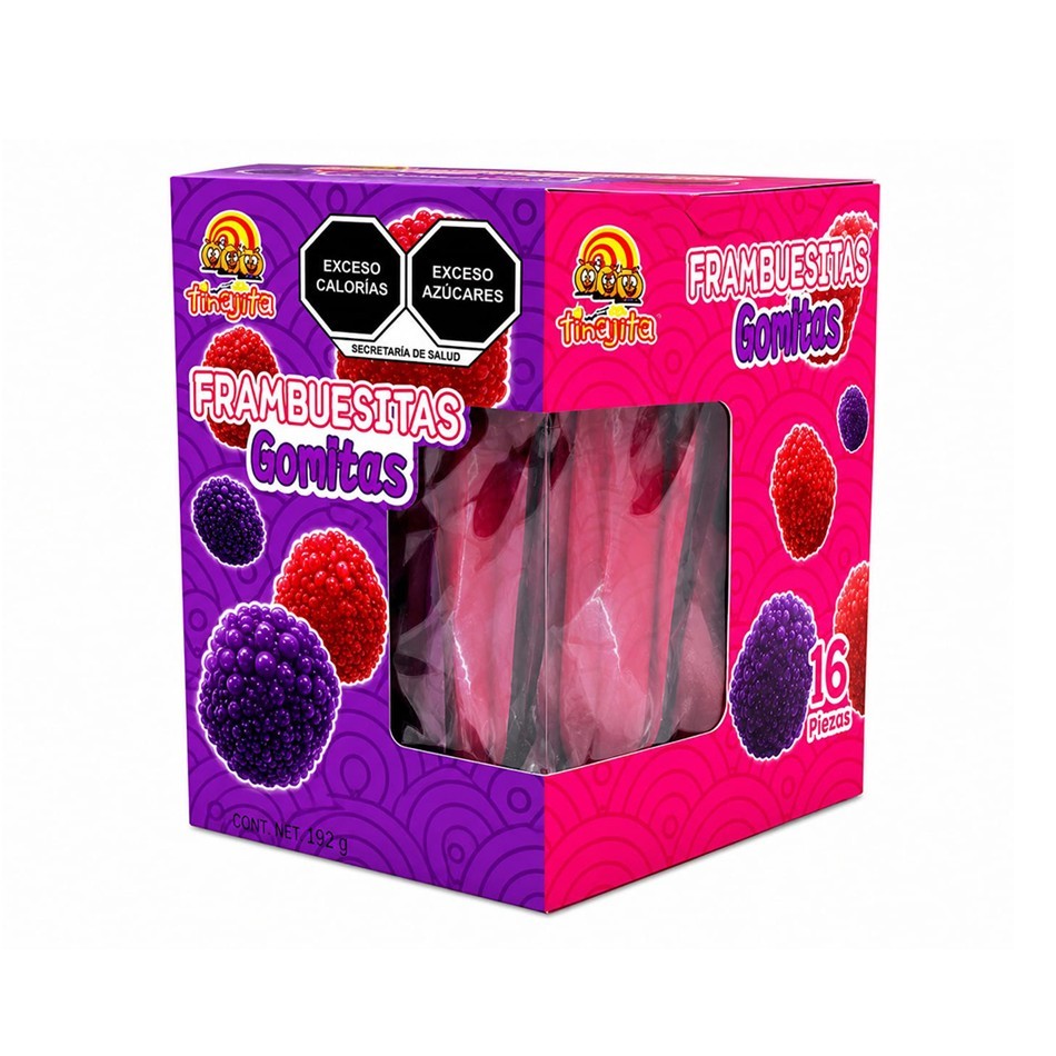 Producto - GOMA FRAMBUESITAS 16 PZS