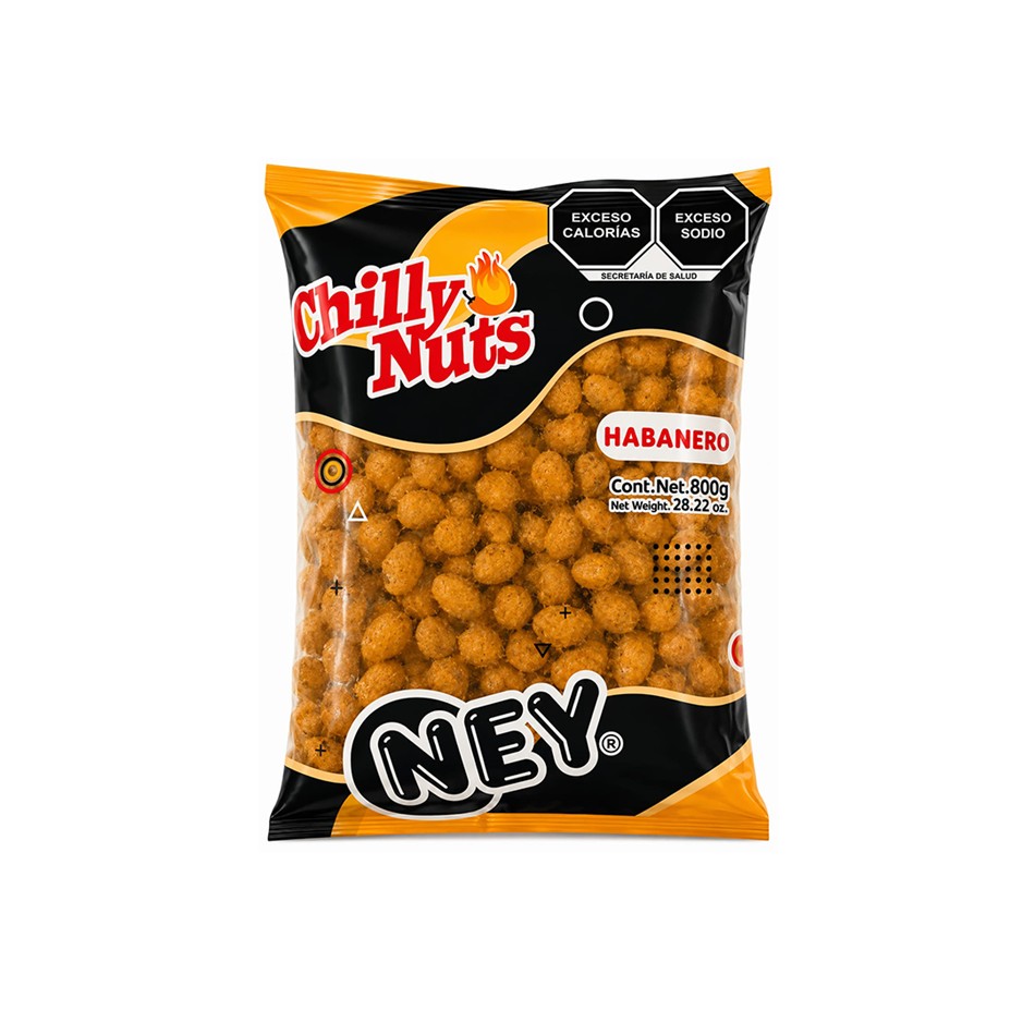 Producto - CACAHUATE CHILLY NUTS HABANERO 800 GR