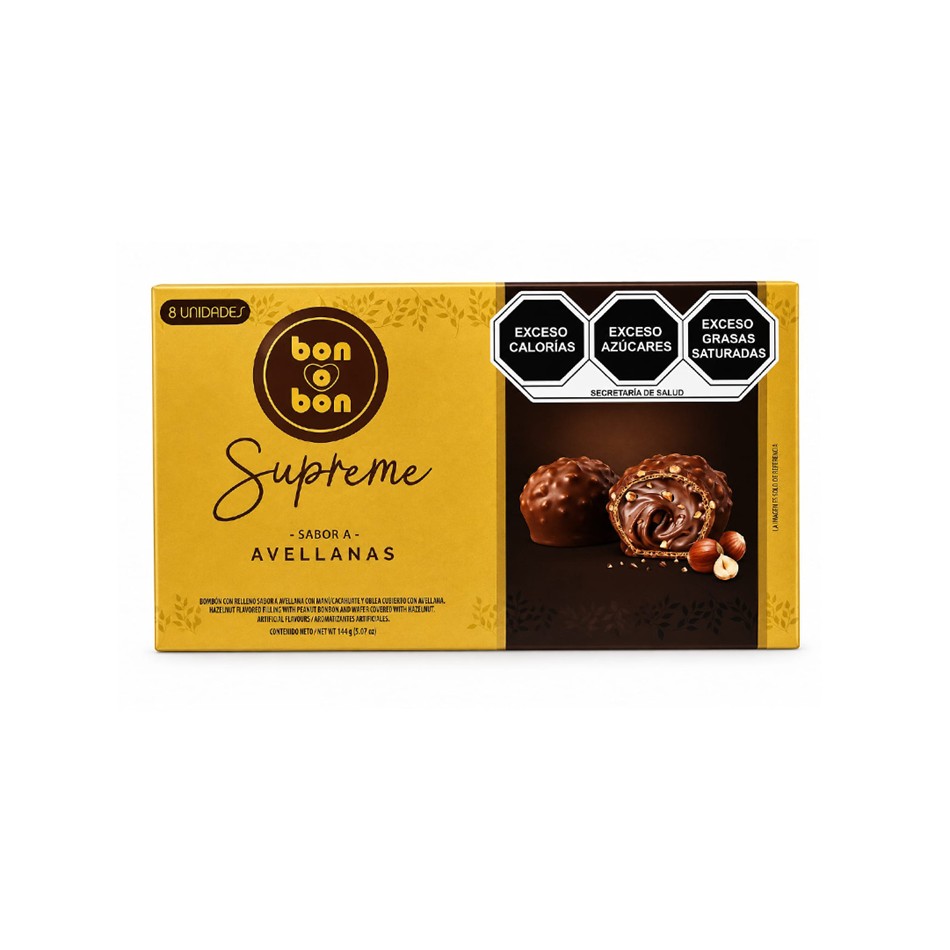 CHOCOLATE BON O BON SUPREME AVELLANAS 8 PZS.