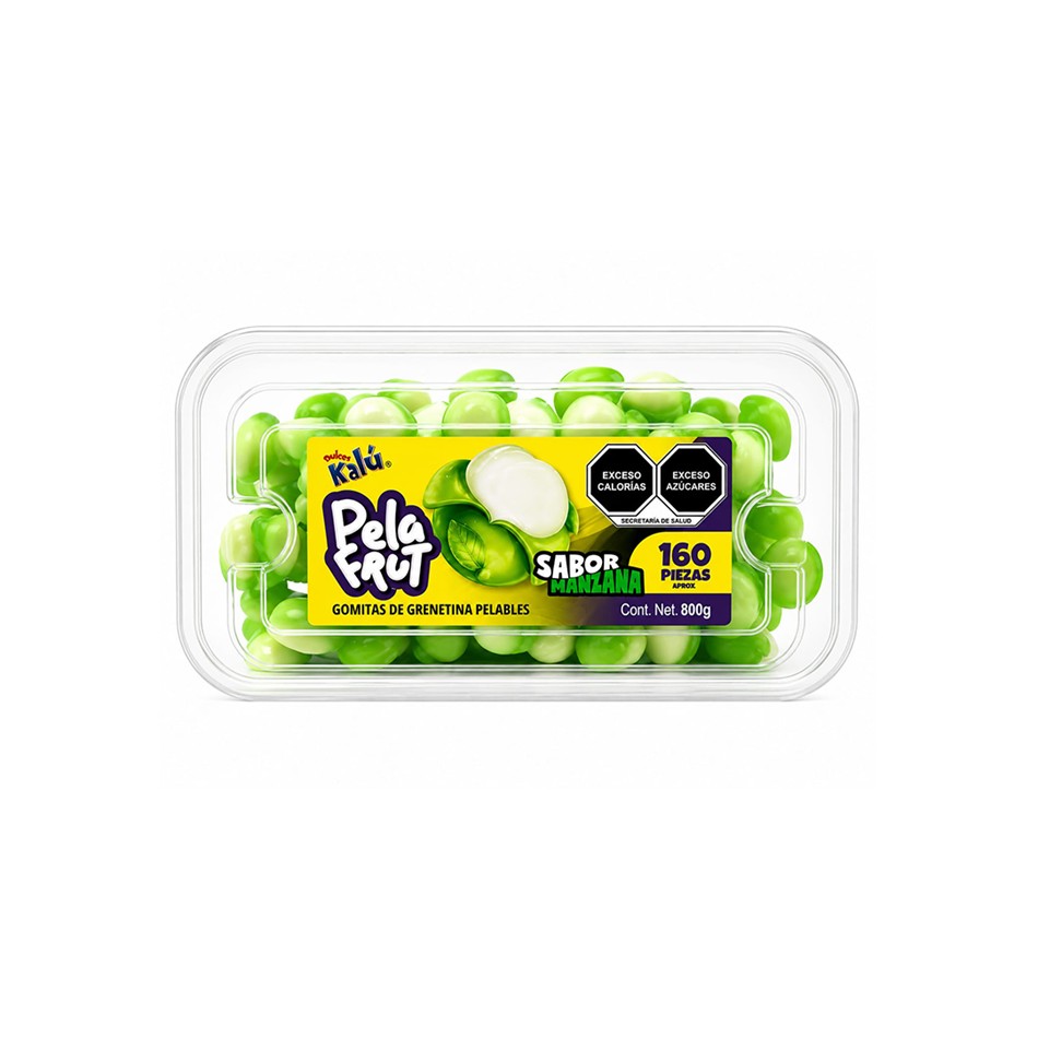 Producto - GOMA PELA FRUT MANZANA 160 PZS 800 GRS