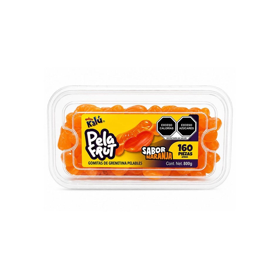 Producto - GOMA PELA FRUT NARANJA 160 PZS 800 GRS