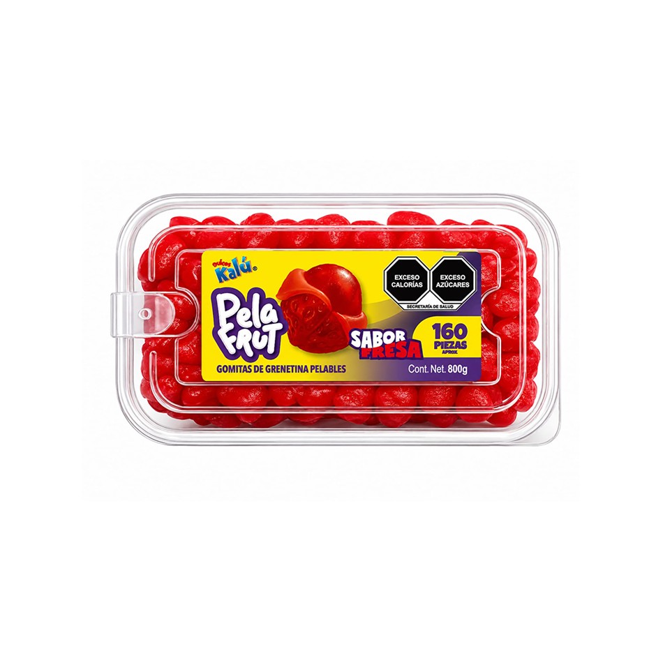 GOMA PELA FRUT FRESA 160 PZS 800 GRS